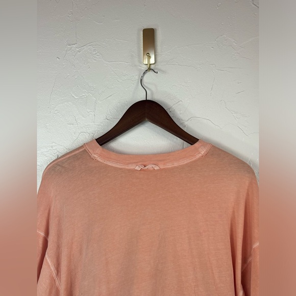 FREE PEOPLE MOVEMENT Orange Cropped Top Long Sleeve Shirt Inspire Tee Crew Neck‎ - Picture 13 of 16